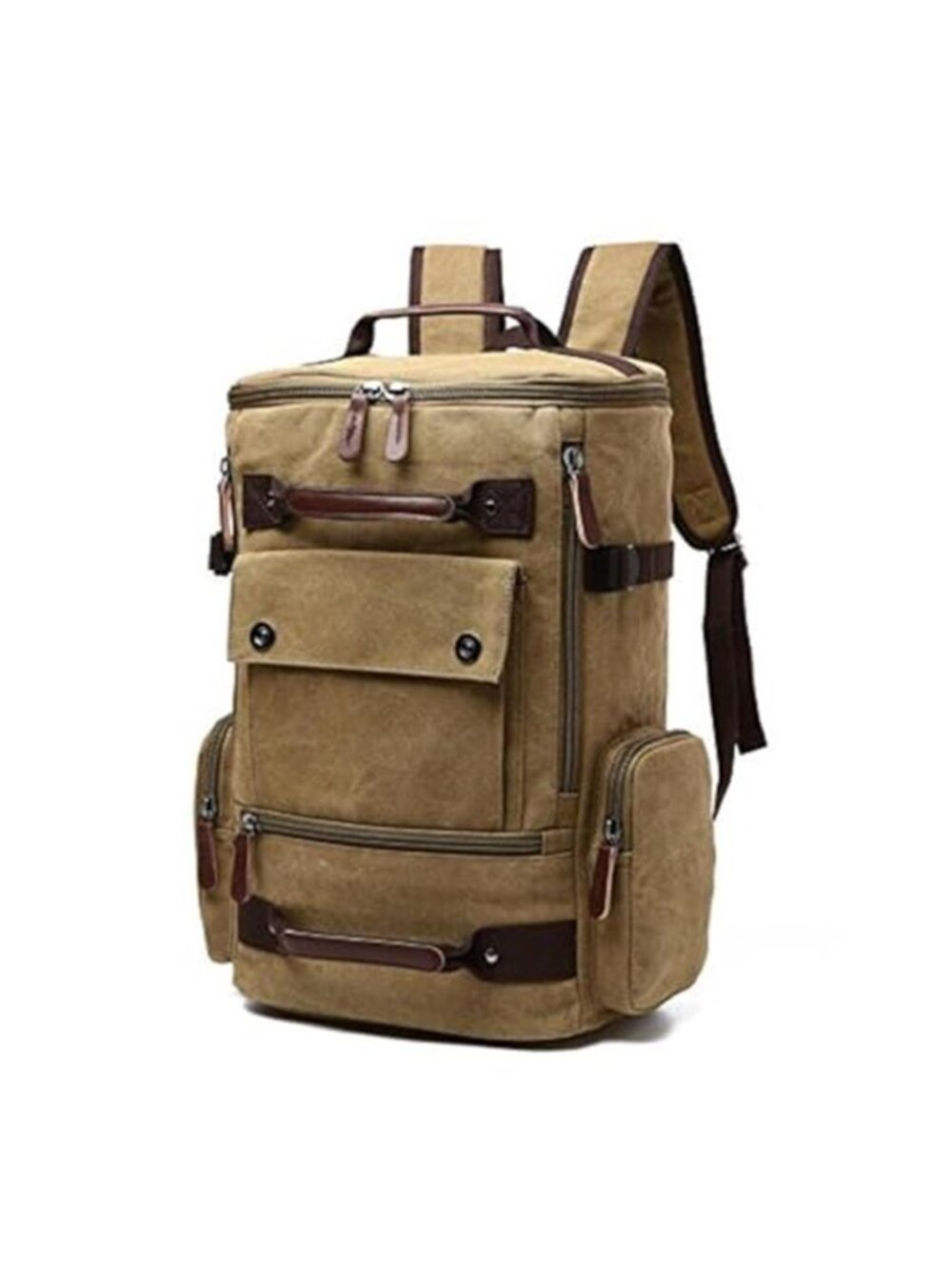 Men's Vintage Canvas Backpack Casual Travel Rucksack 15.6inch Laptop